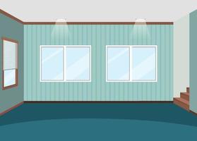 Empty room interior design vector