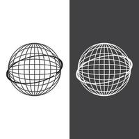 globe logo vector design template