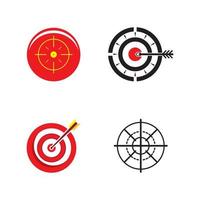 Target icon vector ilustration template