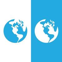 globe logo vector design template