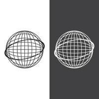 globe logo vector design template