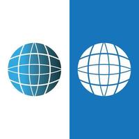 globe logo vector design template