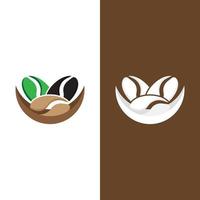 vector de icono de grano de café