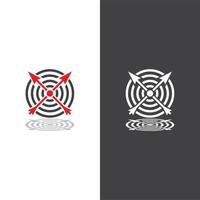 Target icon vector ilustration template