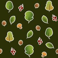 Forest seamless pattern vector