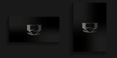logotipo abstracto con una mezcla de blanco y negro vector