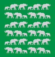 herd of elephants background vector