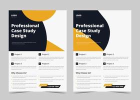 Case Study Flyer Design. Flyer Template design with Case Study. Brochure Cover, Poster design, leaflet, Trend Business Case Study Design, Creative Vector Case Study Design.EPS