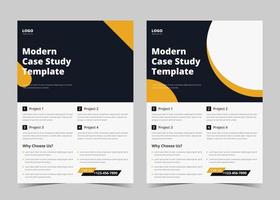 Case Study Flyer Design. Flyer Template design with Case Study. Brochure Cover, Poster design, leaflet, Trend Business Case Study Design, Creative Vector Case Study Design.EPS