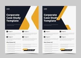 Case Study Flyer Design. Flyer Template design with Case Study. Brochure Cover, Poster design, leaflet, Trend Business Case Study Design, Creative Vector Case Study Design.EPS