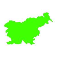 Slovenia map on white background vector