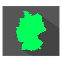 mapa de alemania en el fondo vector