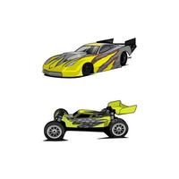 bundle set dirt racing car vector