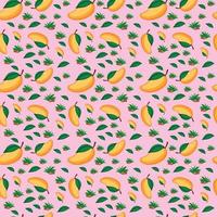mango Seamless pattern design vector