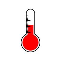Thermometer icon. Thermometer vector or clipart. Temperature measuring instrument.