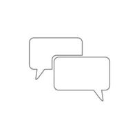 Chat message icon. Chat bubble. Vector and illustration.