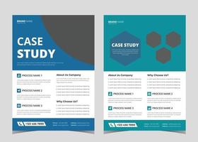 Case Study Flyer Design. Flyer Template design with Case Study. Brochure Cover, Poster design, leaflet, Trend Business Case Study Design, Creative Vector Case Study Design.EPS