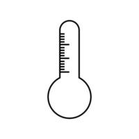 Thermometer icon. Thermometer vector or clipart. Temperature measuring instrument.