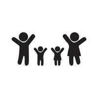 Large Family  Icon Symbol vector