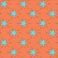 Star Seamless Pattern Design vector