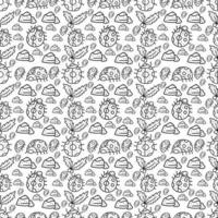 Insects Seamless Pattern Design vector