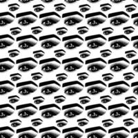 Eye Seamless Pattern Design vector