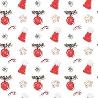 Christmas Seamless Pattern Design vector