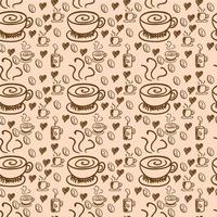 coffee Seamless Pattern Design vector