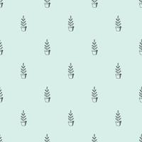 Plant Seamless Pattern Design vector