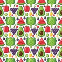 Fruits Seamless Pattern Design vector