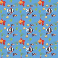 fish Seamless Pattern Design vector