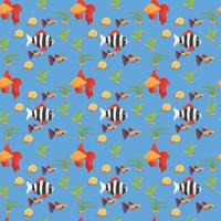 fish Seamless Pattern Design vector