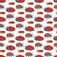 Insects Seamless Pattern Design vector