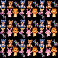 doll Seamless Pattern Design vector