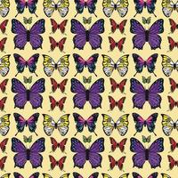 ButterFly Seamless Pattern Design vector