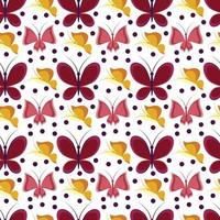 Butterfly Seamless Pattern Design vector