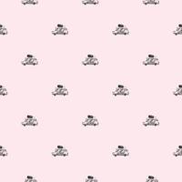 Ice Cream Seamless Pattern Design vector
