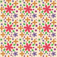 diseño de patrones sin fisuras de flores vector