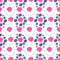 Under Sea Seamless Pattern Design vector