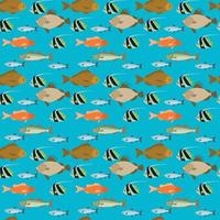 fish Seamless Pattern Design vector