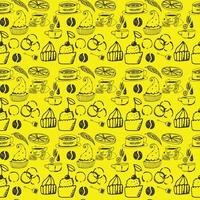 Coffee Seamless Pattern Design vector