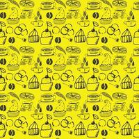 Coffee Seamless Pattern Design vector