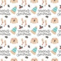 Christmas Seamless Pattern Design vector