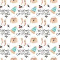 Christmas Seamless Pattern Design vector