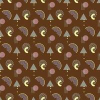 Memphis Seamless pattern design vector