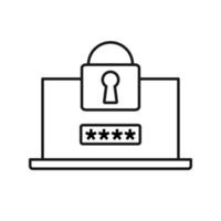 Data security concept. Data protection and safe work, flat design vector