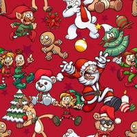 Seamless Christmas pattern vector