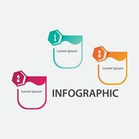 Modern Design of Info graphic template element numbered banners Icons and 3 Steps vector