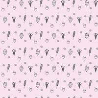 Ice Cream Seamless Pattern Design vector