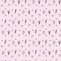 Ice Cream Seamless Pattern Design vector